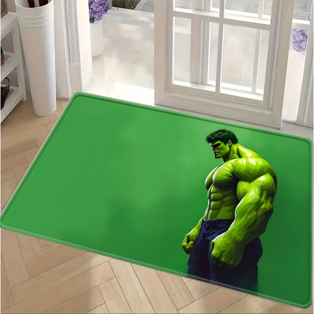 Avengers Hulk Teppich – Grünes Brustprofil