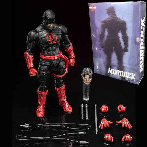 Daredevil Figur – Shadowland Schwarz-Kostüm