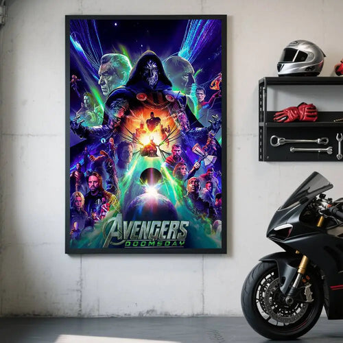 Avengers Doomsday Plakat – Doctor Doom Design Dunkle Version