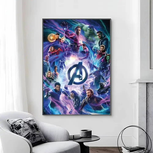 Avengers Infinity War Poster – Mehrfarbiges Porträt-Design