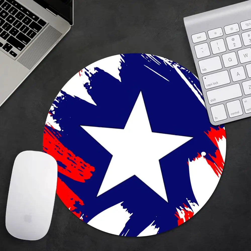Avengers Captain America Mauspad - Marineblaues Stern