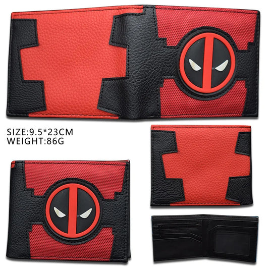 Avengers Deadpool Geldbörse - Rot-Schwarz Kreuz