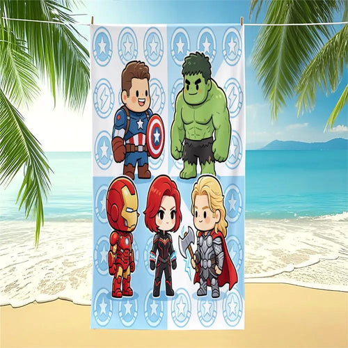 Mikrofaser-Strandtuch Avengers Chibi – Charaktere
