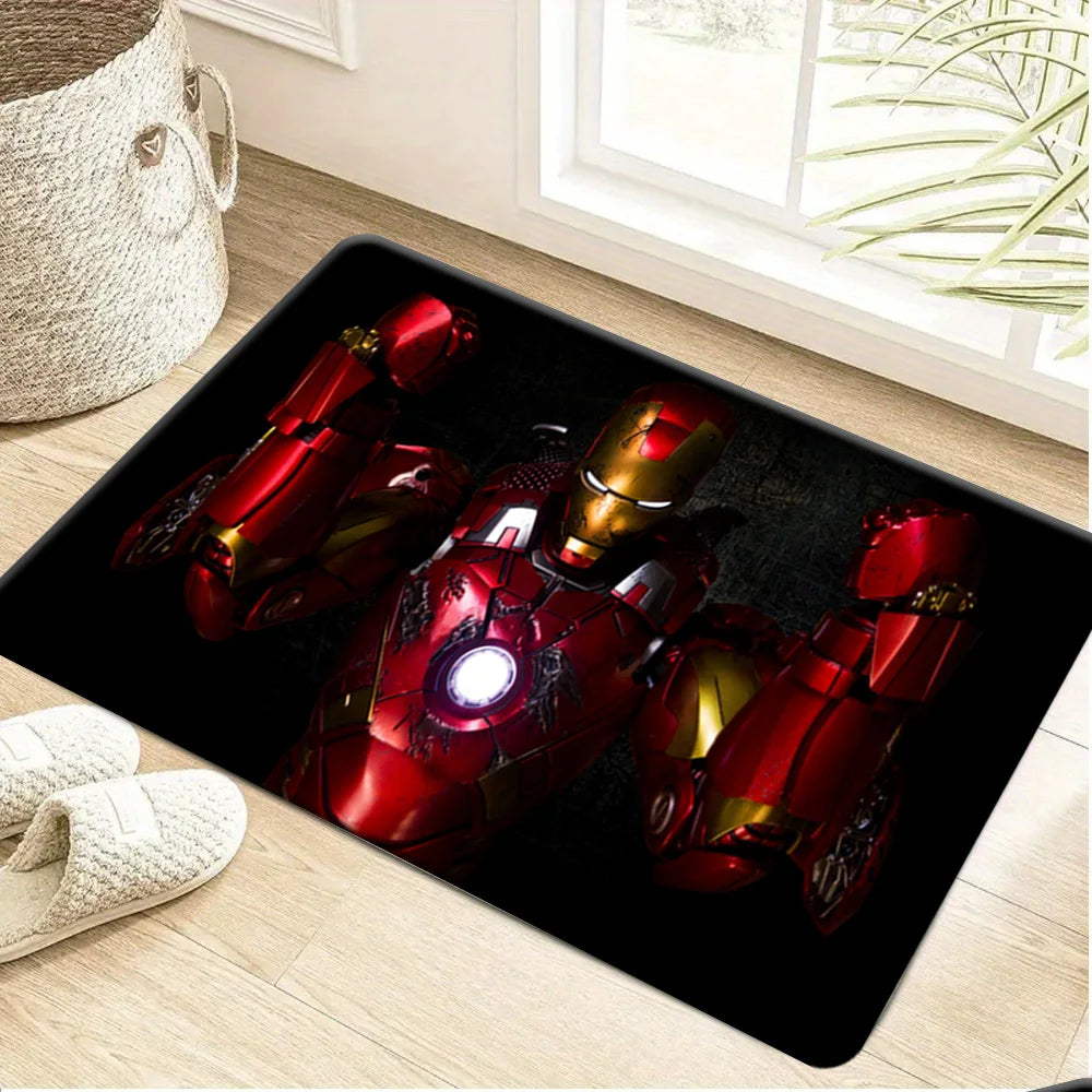 Avengers Iron Man Teppich – Rot-Gold Gesplitterte Rüstung