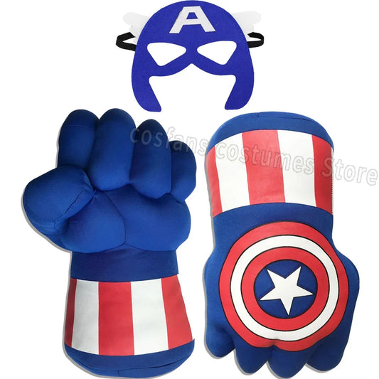 Boxhandschuhe Avengers Captain America – Vorderansicht Schild Stern