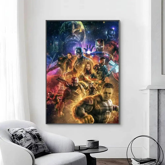 Avengers Infinity War Poster – Dunkles Lila Design