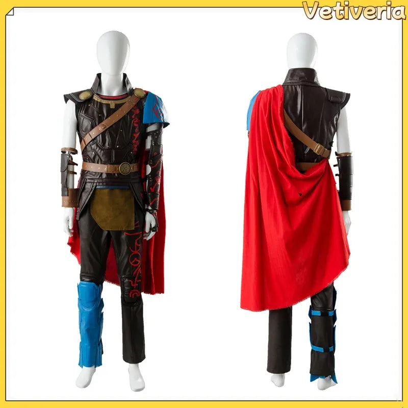 Thor Ragnarok Cosplay Kostüm - Gladiator Outfit mit Umhang