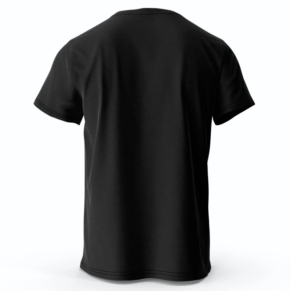 T-Shirt Thor – Vintage Hammer & Blitz Logo Schwarz