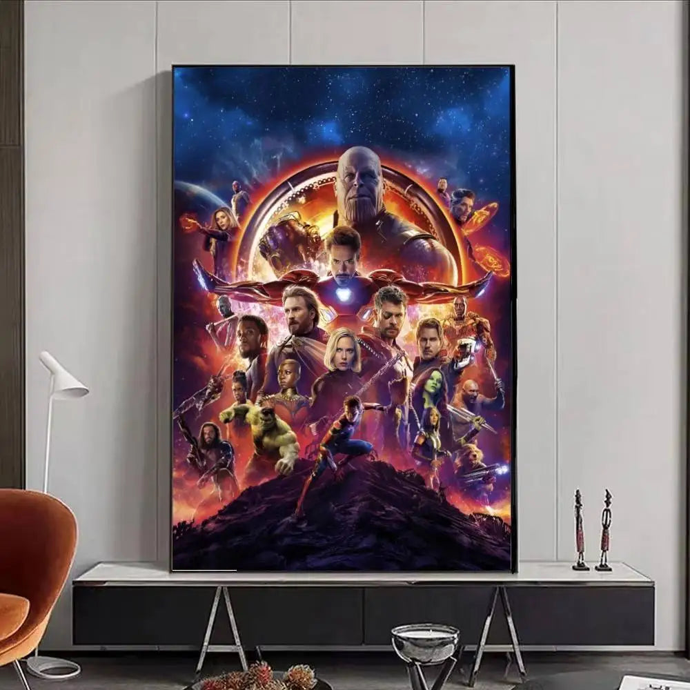 Plakat Avengers Infinity War – Design Thanos Goldhandschuh