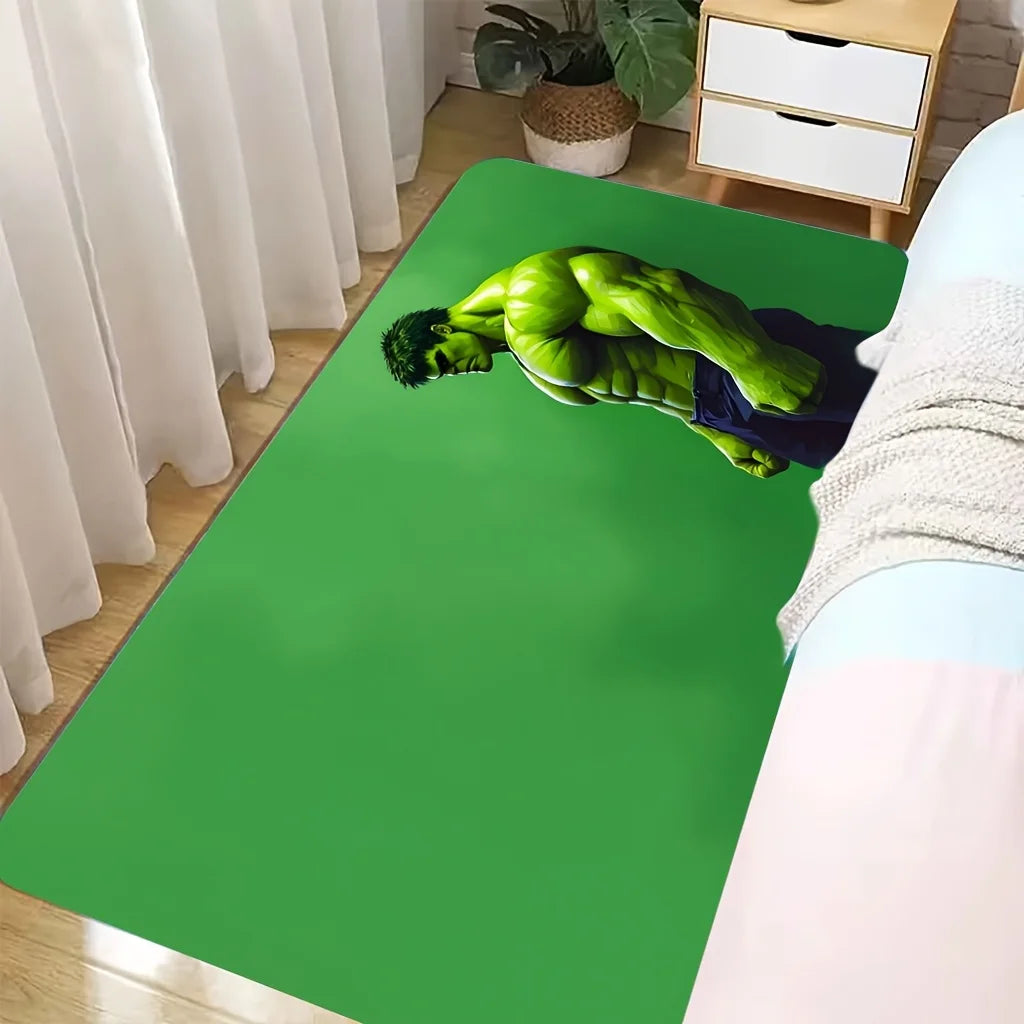 Avengers Hulk Teppich – Grünes Brustprofil