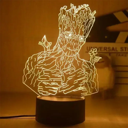 LED-Lampe Avengers Groot – Arme erhoben 3D 18cm