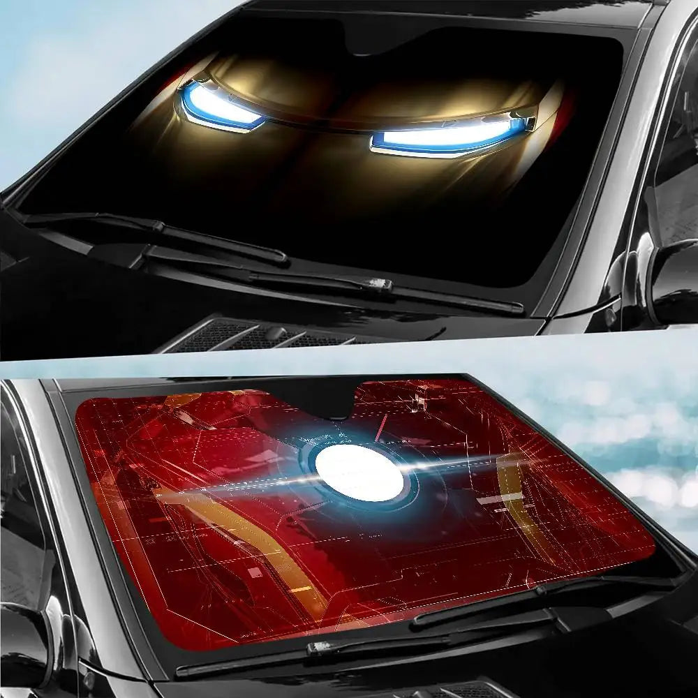 Iron Man Auto Sonnenblende - UV-Schutz Windschutzscheibe