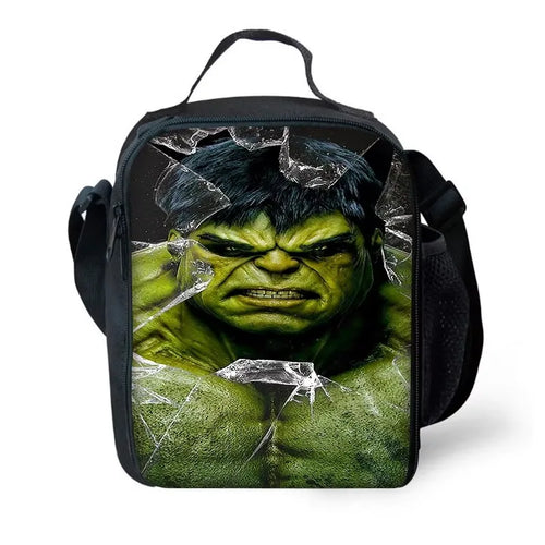 Hulk-Lunchtasche für Kinder – zerbrochener Glaseffekt auf dem Gesicht