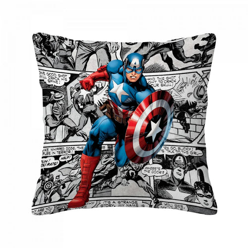 Kissenbezug Captain America – Vintage-Comic-Panel