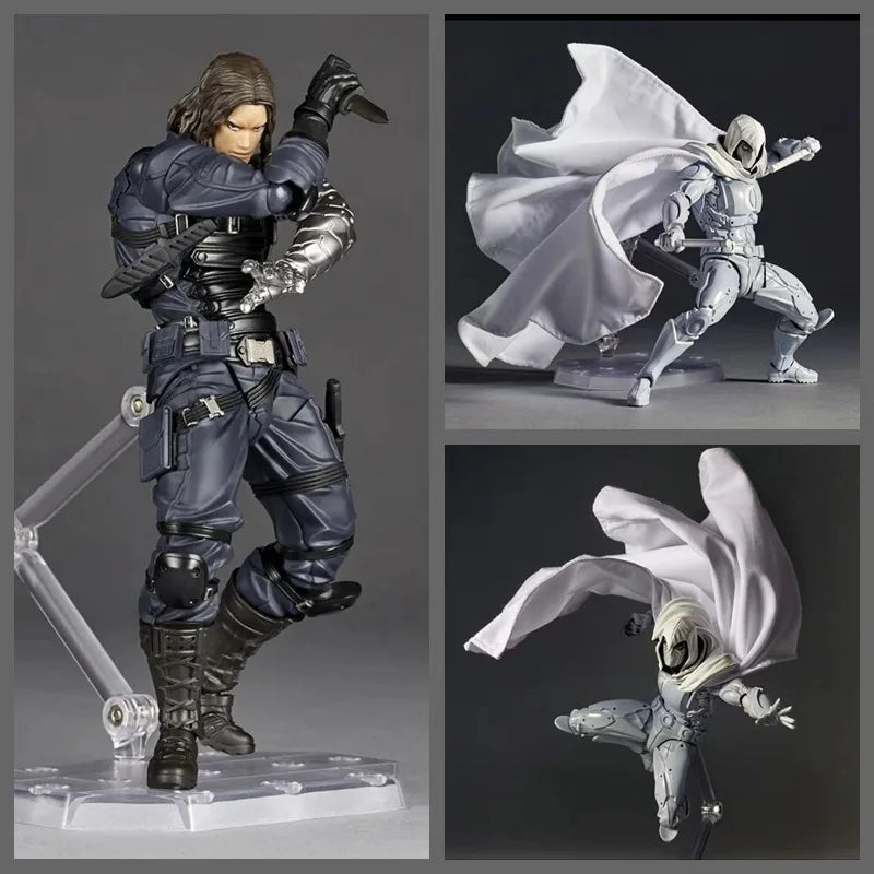 Winter Soldier Figur – bionischer Arm, beweglich in Kampfpose