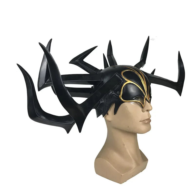 Hela Cosplay Helm – Göttin des Todes Schwarze Krone