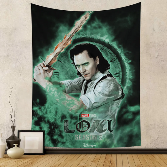 Loki-Wandteppich – Poster Staffel 2 Uhr