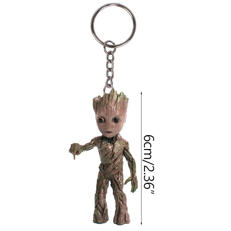 Schlüsselanhänger Baby Groot 3D-Figur – Verschiedene Kostüme Kollektion