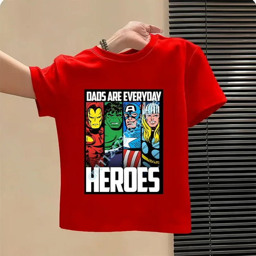 Kinder T-Shirt Avengers - Design Iron Man Rot Heroes